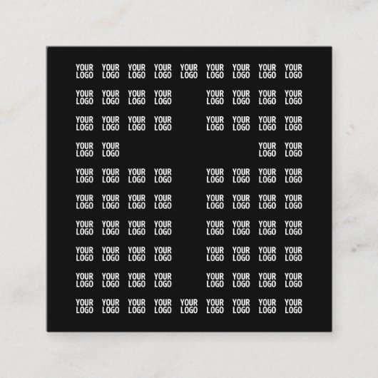 ロゴまたはアップロードしたイメージ | クロスパターン エンクロージャーカード (正面)