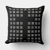 ロゴまたはアップロードしたイメージ | クロスパターン クッション (正面)