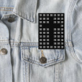 ロゴまたはアップロードしたイメージ | クロスパターン 缶バッジ (インサイチュ)