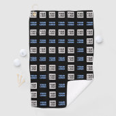 ロゴまたはアップロードしたイメージ | 幾何学的パターン ゴルフタオル (インサイチュ)