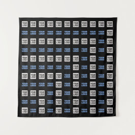 ロゴまたはアップロードしたイメージ | 幾何学的パターン タペストリー