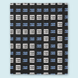 ロゴまたはアップロードしたイメージ | 幾何学的パターン フリースブランケット