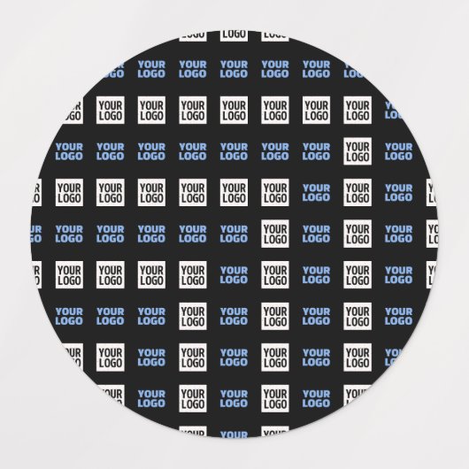 ロゴまたはアップロードしたイメージ | 幾何学的パターン ラベル (デザイン1)
