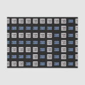 ロゴまたはアップロードしたイメージ | 幾何学的パターン 薄葉紙 (正面)