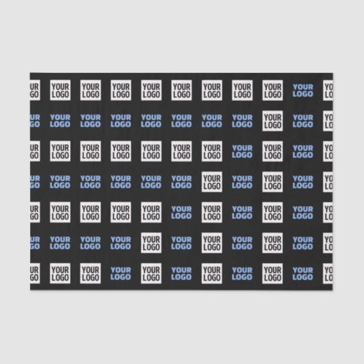 ロゴまたはアップロードしたイメージ | 幾何学的パターン 薄葉紙 (正面)