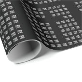 ロゴまたはアップロード画像 | 十字パターン ラッピングペーパー (ロールコーナー)