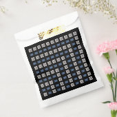 ロゴまたはアップロード画像 | 幾何学模様 フェイバーバッグ (封をした状態)