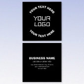 ロゴまたはイメージと編集可能文字 | ブラック&ホワイト