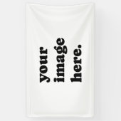 ロゴまたはイメージのフルサイズビジネスイベントバナー 横断幕 (縦)