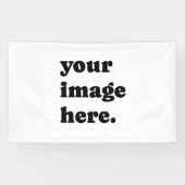 ロゴまたはイメージのフルサイズビジネスイベントバナー 横断幕 (横)