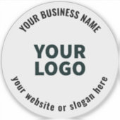 ロゴまたはイメージの編集可能はっきりした文字透明 シール (正面)