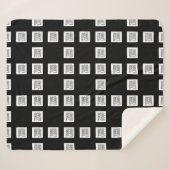 ロゴまたはイメージの繰り返しパタユニークーン シェルパブランケット (正面(横))