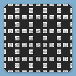 ロゴまたはイメージの繰り返しパタユニークーン スクエアシール