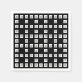 ロゴまたはイメージの繰り返しパタユニークーン スタンダードカクテルナプキン