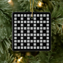 ロゴまたはイメージの繰り返しパタユニークーン セラミックオーナメント