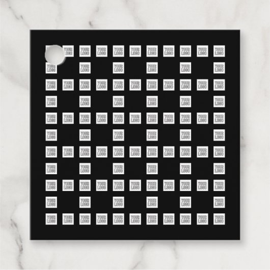 ロゴまたはイメージの繰り返しパタユニークーン フェイバータグ (正面)