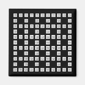 ロゴまたはイメージの繰り返しパタユニークーン マグネット (正面)