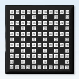 ロゴまたはイメージの繰り返しパタユニークーン マグネット