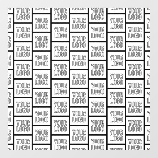 ロゴまたはイメージの繰り返しパターン ウィンドウサイン (シート)