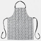 ロゴまたはイメージの繰り返しパターン エプロン (正面)