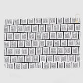 ロゴまたはイメージの繰り返しパターン ゴルフタオル (横)