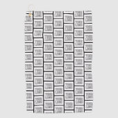 ロゴまたはイメージの繰り返しパターン ゴルフタオル (正面)