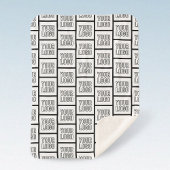 ロゴまたはイメージの繰り返しパターン シェルパブランケット