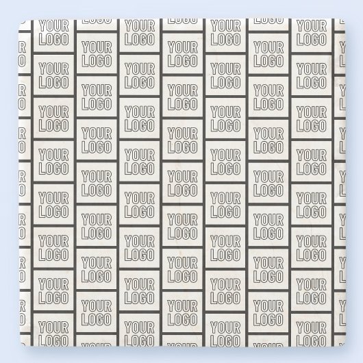 ロゴまたはイメージの繰り返しパターン ストーンコースター
