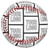 ロゴまたはイメージの繰り返しパターン ソフトボール (正面左)