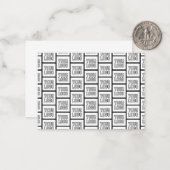 ロゴまたはイメージの繰り返しパターン ノートカード (正面/裏面インサイチュ)