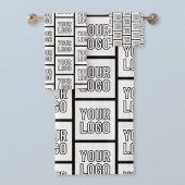 ロゴまたはイメージの繰り返しパターン バスタオルセット