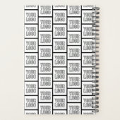 ロゴまたはイメージの繰り返しパターン プランナー手帳 (裏面)