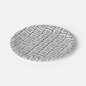 ロゴまたはイメージの繰り返しパターン ペーパープレート (アングル)