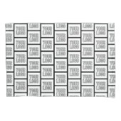 ロゴまたはイメージの繰り返しパターン 枕カバー (正面)