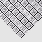 ロゴまたはイメージの繰り返しパターン 薄葉紙 (詳細)