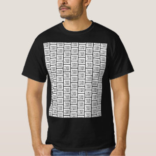 ロゴまたはイメージの繰り返しパターン Tシャツ