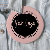 ロゴまたはイメージの追加ボタン 缶バッジ (インサイチュ)