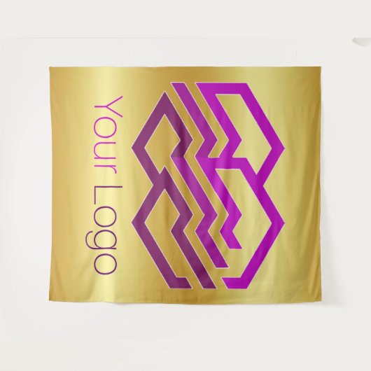 ロゴまたはイメージをカスタマイズ タペストリー (正面(横))