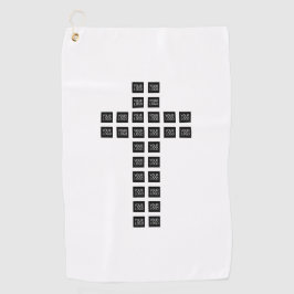 ロゴまたはイメージを使用したクロスパターンの作成 ゴルフタオル