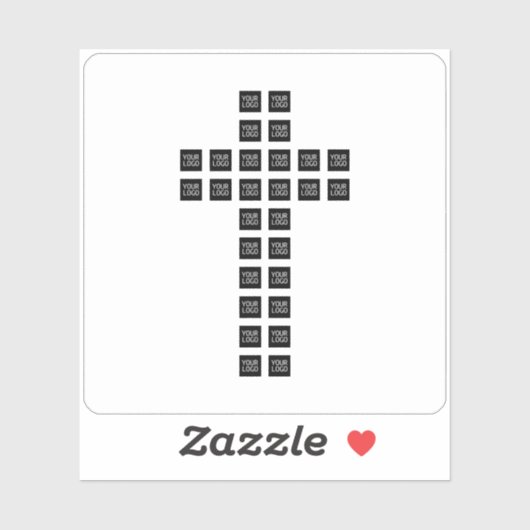 ロゴまたはイメージを使用したクロスパターンの作成 シール (シート)