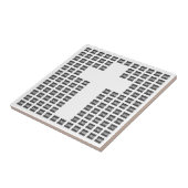 ロゴまたはイメージを使用したクロスパターンの作成 タイル (側面)