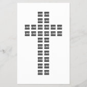 ロゴまたはイメージを使用したクロスパターンの作成 チラシ (正面)