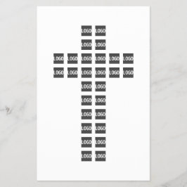 ロゴまたはイメージを使用したクロスパターンの作成 チラシ