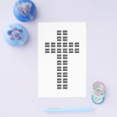 ロゴまたはイメージを使用したクロスパターンの作成 チラシ (シングル)