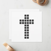 ロゴまたはイメージを使用したクロスパターンの作成 ノートカード (正面/裏面インサイチュ)