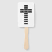 ロゴまたはイメージを使用したクロスパターンの作成 ハンドファン (正面)