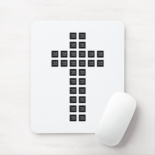 ロゴまたはイメージを使用したクロスパターンの作成 マウスパッド