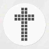 ロゴまたはイメージを使用したクロスパターンの作成 ラベル (デザイン2)