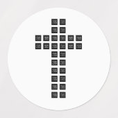 ロゴまたはイメージを使用したクロスパターンの作成 ラベル (デザイン1)