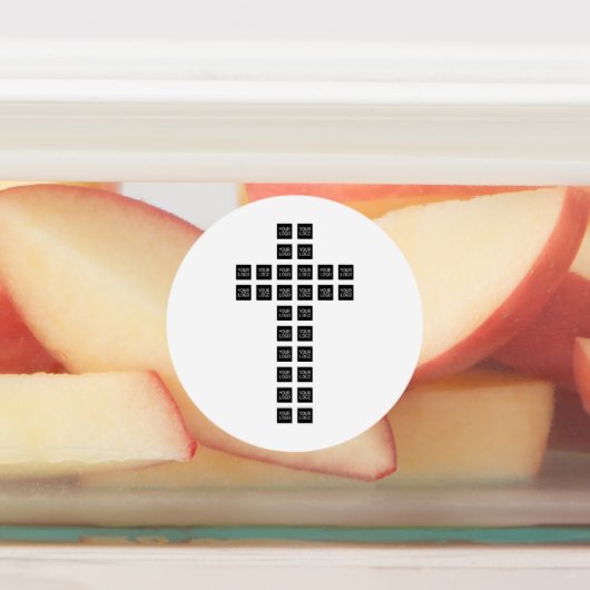 ロゴまたはイメージを使用したクロスパターンの作成 ラベル (貼付)